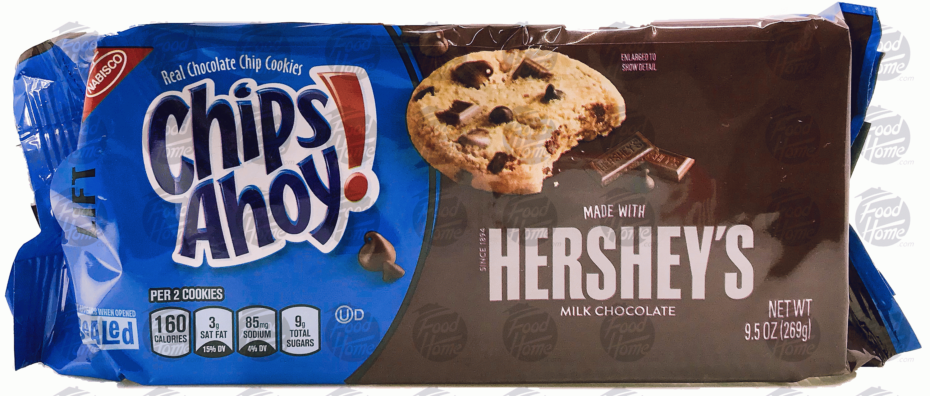 Chips Ahoy Hershey's original choclate chip cookies, made with hershey's milk choclate, wrapper Full-Size Picture